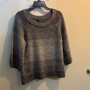 a.n.a Charcoal and Light Gray Knit Sweater